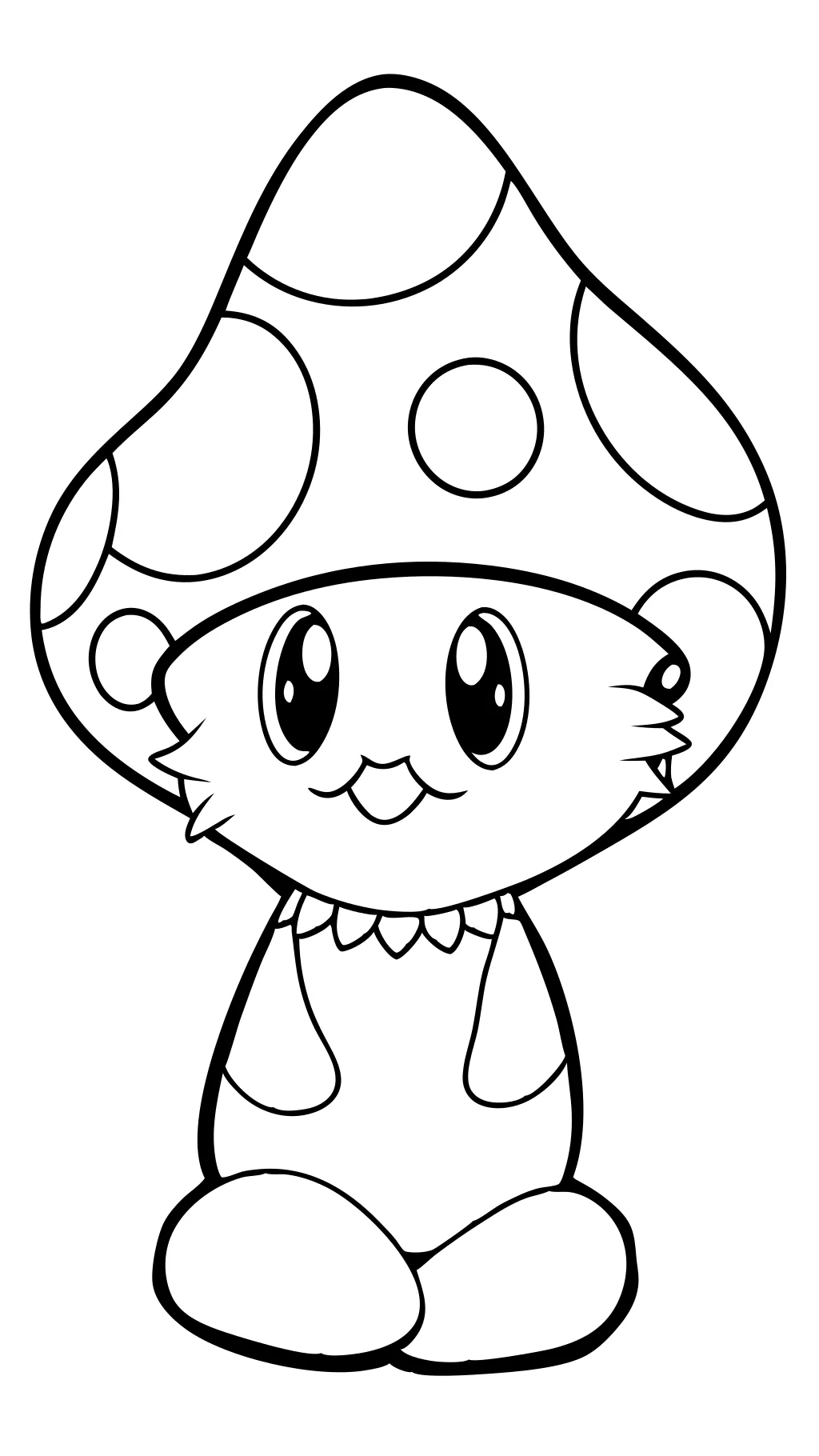 cute mushroom coloring pages